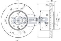 HELLA PAGID 8DD355128211 - Lado de montaje: Eje trasero<br>Llanta, nº de taladros: 5<br>Tipo de disco de frenos: macizo<br>Diámetro exterior [mm]: 264<br>Espesor de disco de frenos [mm]: 10<br>Altura [mm]: 42<br>Espesor mínimo [mm]: 8<br>Superficie: revestido<br>Diámetro interior [mm]: 145<br>corona de agujeros - Ø [mm]: 110<br>Diámetro de centrado [mm]: 65,5<br>Diseño/cantidad de taladros: 05/06<br>Diámetro de orificio para perno de rueda [mm]: 14,2<br>Artículo complementario / información complementaria 2: sin buje de rueda<br>Artículo complementario / información complementaria 2: sin cojinete rueda<br>Artículo complementario / información complementaria 2: sin perno de sujeción de rueda<br>Peso [kg]: 3,7<br>Nº de información técnica: 52433PRO<br>