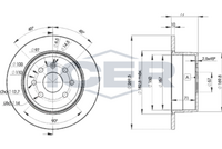 HELLA PAGID 8DD355102481 - Lado de montaje: Eje delantero<br>Tipo de disco de frenos: ventilación externa<br>Diámetro exterior [mm]: 256<br>Espesor de disco de frenos [mm]: 24<br>Altura [mm]: 41<br>Espesor mínimo [mm]: 21<br>Superficie: revestido<br>Diámetro interior [mm]: 123<br>corona de agujeros - Ø [mm]: 100<br>Diámetro de centrado [mm]: 60<br>Diseño/cantidad de taladros: 04/07<br>Diámetro de orificio para perno de rueda [mm]: 14,3<br>Artículo complementario / información complementaria 2: sin buje de rueda<br>Artículo complementario / información complementaria 2: sin cojinete rueda<br>Artículo complementario / información complementaria 2: sin perno de sujeción de rueda<br>Peso [kg]: 5,2<br>Nº de información técnica: 52415PRO<br>