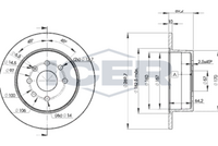 FEBI BILSTEIN 02553 - Disco de freno