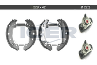 DELPHI LS1395 - Lado de montaje: Eje trasero<br>Sistema de frenos: Lucas<br>Diámetro interior de tambor de freno [mm]: 228<br>Ancho [mm]: 42<br>