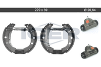 DELPHI LS1723 - Lado de montaje: Eje trasero<br>Artículo complementario/Información complementaria: con cilindro de freno de rueda<br>Artículo complementario/Información complementaria: con accesorios<br>Tipo de montaje: premontado<br>Sistema de frenos: Bendix<br>Diámetro interior de tambor de freno [mm]: 229<br>Ancho [mm]: 42<br>Diámetro del pistón [mm]: 20,6<br>