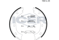 DELPHI LS1372 - Lado de montaje: Eje trasero<br>Diámetro [mm]: 160<br>Ancho [mm]: 25<br>Sistema de frenos: ATE TEVES<br>