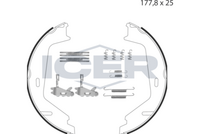 FEBI BILSTEIN 34255 - Lado de montaje: Eje trasero<br>Sistema de frenos: Lucas<br>Diámetro interior de tambor de freno [mm]: 178<br>Ancho [mm]: 25<br>