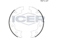 FEBI BILSTEIN 171047 - Lado de montaje: Eje trasero<br>Diámetro interior de tambor de freno [mm]: 167<br>Ancho [mm]: 27<br>