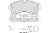ICER 141785 - Juego de pastillas de freno