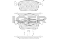 ICER 182297 - Juego de pastillas de freno