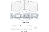 ICER 151842-066 - Juego de pastillas de freno
