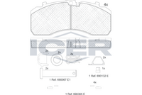 ICER 152091-066 - Juego de pastillas de freno