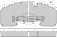 ICER 151254066 - Juego de pastillas de freno