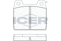 ICER 180020 - Juego de pastillas de freno