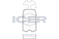 ICER 180090 - Juego de pastillas de freno