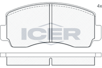 ICER 180207 - Juego de pastillas de freno