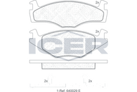 ICER 180459 - Juego de pastillas de freno