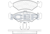 ICER 181142 - Juego de pastillas de freno