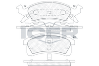 ICER 181412 - Juego de pastillas de freno