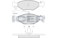 ICER 181603 - Juego de pastillas de freno