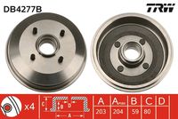 TRW DB4277B - Tambor de freno