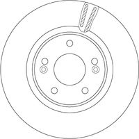 TRW DF6497S - Disco de freno - TRW SINGLE