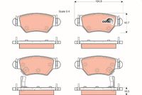 TRW GDB1471 - Lado de montaje: Eje delantero<br>Restricción de fabricante: ATE<br>Contacto avisador de desgaste: preparado para indicador desgaste<br>Ancho [mm]: 156,4<br>Altura [mm]: 78,5<br>Espesor [mm]: 19,2<br>Frenos: Pastillas con bajo polvo residual<br>Frenos: también para discos de freno perforados<br>Homologación: E9 90R-02A1062/1344<br>