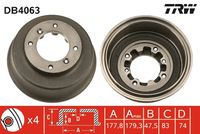 TRW DB4063 - Tambor de freno