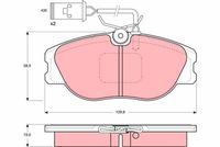 TRW GDB483 - Juego de pastillas de freno