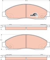 TRW GDB3466 - Juego de pastillas de freno - COTEC