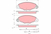 TRW GDB1336 - Juego de pastillas de freno