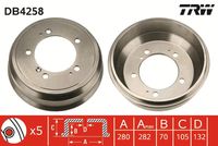 TRW DB4258 - Tambor de freno