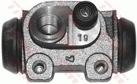 TRW BWD182 - Lado de montaje: Eje trasero izquierda<br>Frenos: Cilindro de freno con regulador de fuerza incorporado<br>Restricción de fabricante: TRW<br>Diámetro del pistón [mm]: 19<br>Referencia artículo par: BWD182<br>Material: Hierro fundido<br>SVHC: No hay información disponible, diríjase al fabricante.<br>