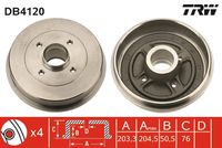 TRICLO 845013 - Tambor de freno