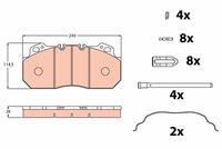 TRW GDB5019 - Juego de pastillas de freno