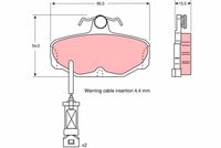 TRW GDB1034 - Juego de pastillas de freno