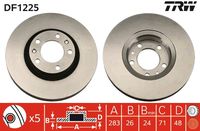 TRW DF1225 - Disco de freno