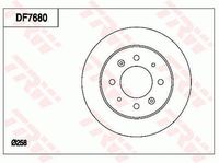 TRW DF7680 - Disco de freno