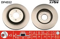 TRW DF4552 - Disco de freno
