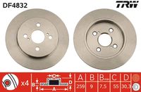 TRW DF4832 - Disco de freno