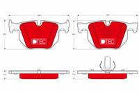 TRW GDB1730DTE - Juego de pastillas de freno - DTEC COTEC