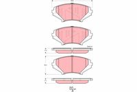 TRW GDB3356 - Juego de pastillas de freno