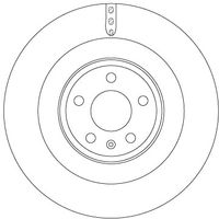 TRW DF6343S - Disco de freno - TRW SINGLE