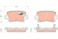 TRW GDB3408 - Juego de pastillas de freno - COTEC