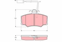 TRW GDB1045 - Juego de pastillas de freno
