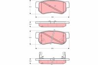 TRW GDB3282 - Juego de pastillas de freno