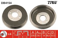 TRW DB4154 - Tambor de freno