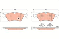 TRW GDB1642 - Juego de pastillas de freno - COTEC