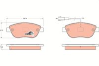 TRW GDB1655 - Juego de pastillas de freno - COTEC