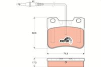 TRW GDB1031 - Juego de pastillas de freno - COTEC