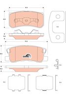 TRW GDB4600 - Juego de pastillas de freno - COTEC