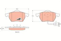 TRW GDB1049 - Juego de pastillas de freno - COTEC