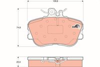 TRW GDB1094 - Juego de pastillas de freno - COTEC