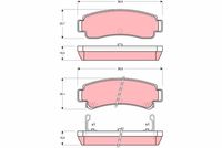 TRW GDB1014 - Juego de pastillas de freno